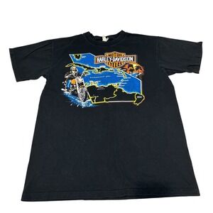 Harley-Davidson Black St. Maarten T-shirt‎ XL (?) Motorcycles Biker
